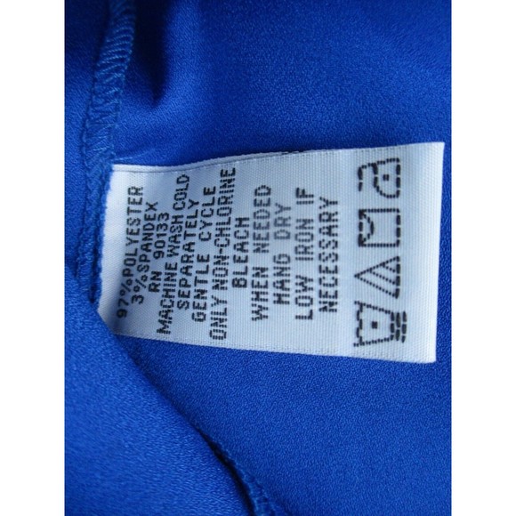 Joan Rivers Tunic Top Womens Size 1X Royal Blue Button Detail Pockets 3/4 Sleeve - Picture 8 of 10